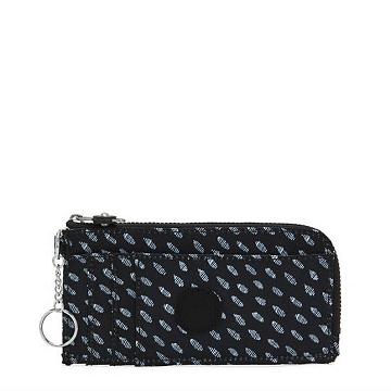 Kipling Dafni Printed Wallet Portefeuille Zwart Wit | NL 1040BE